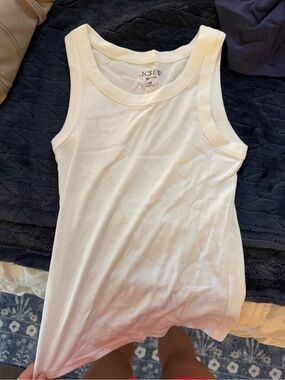 J. Crew White Crewneck Tee